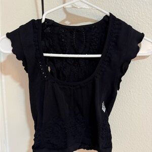 FP Movement by Free People Black Crop Top